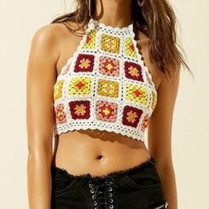 Floral Crochet Top- Forever 21